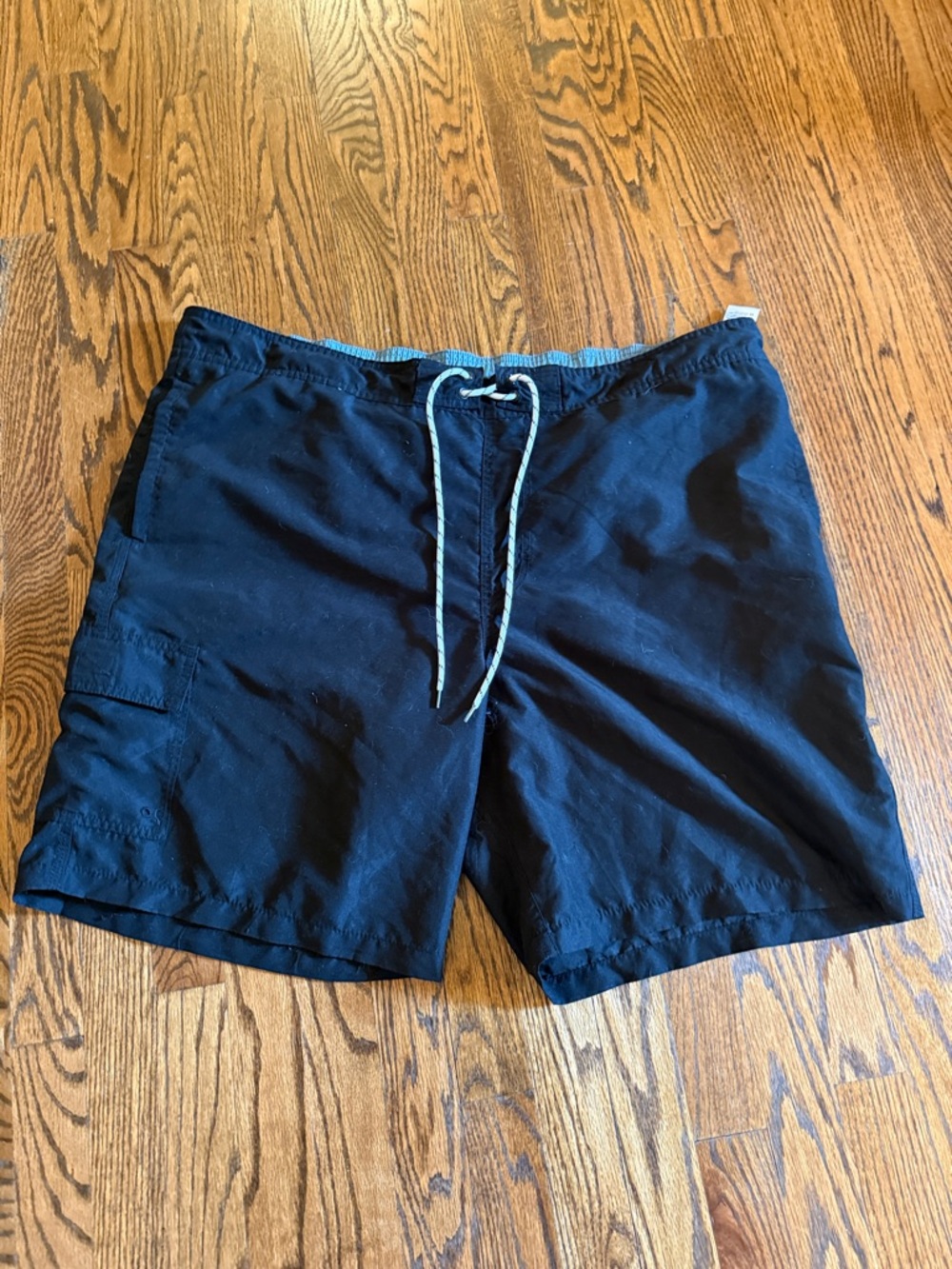 Goodfellow & Co Black Swim Trunks with Contrast Drawstring